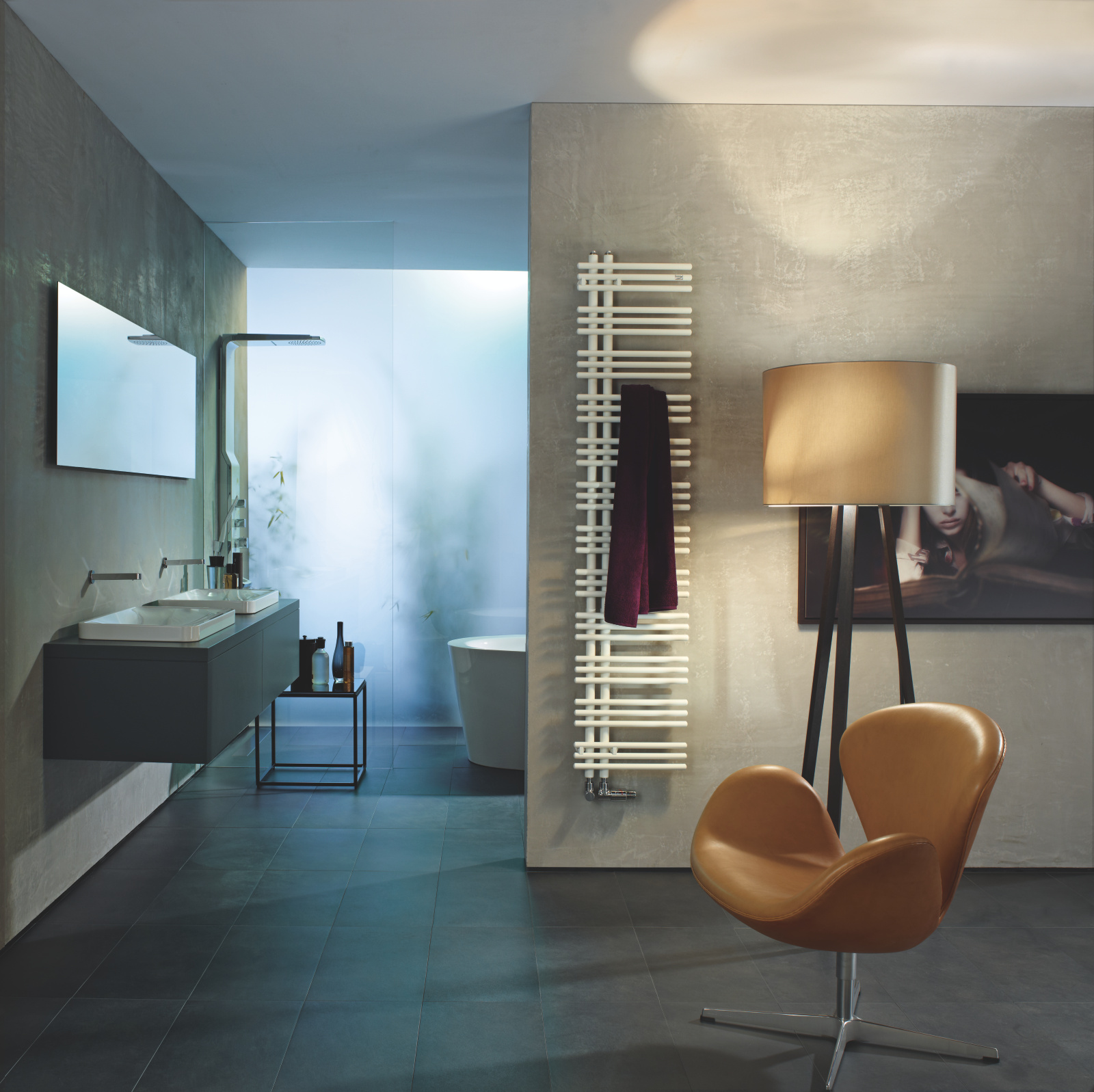 Cut-Out Zehnder Yucca Asym Decorative radiator 
