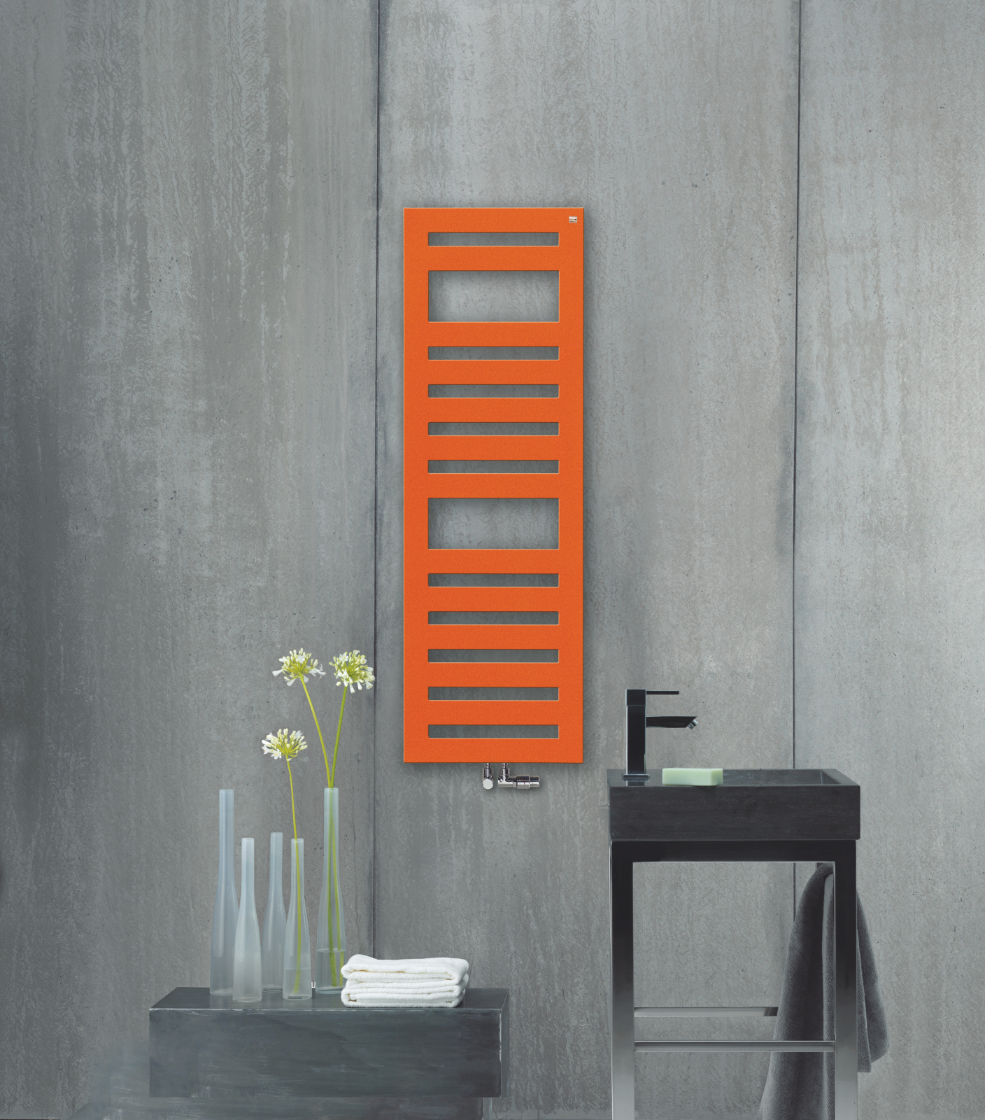 Rendering Zehnder Metropolitan Spa Decorative radiator Front view