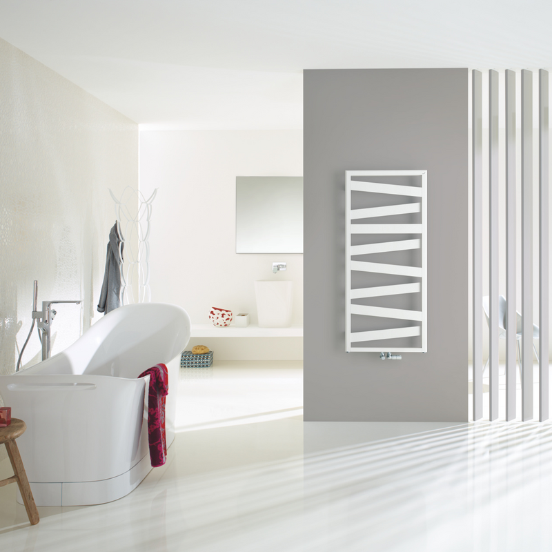 Rendering Zehnder Ribbon Decorative radiator Front view