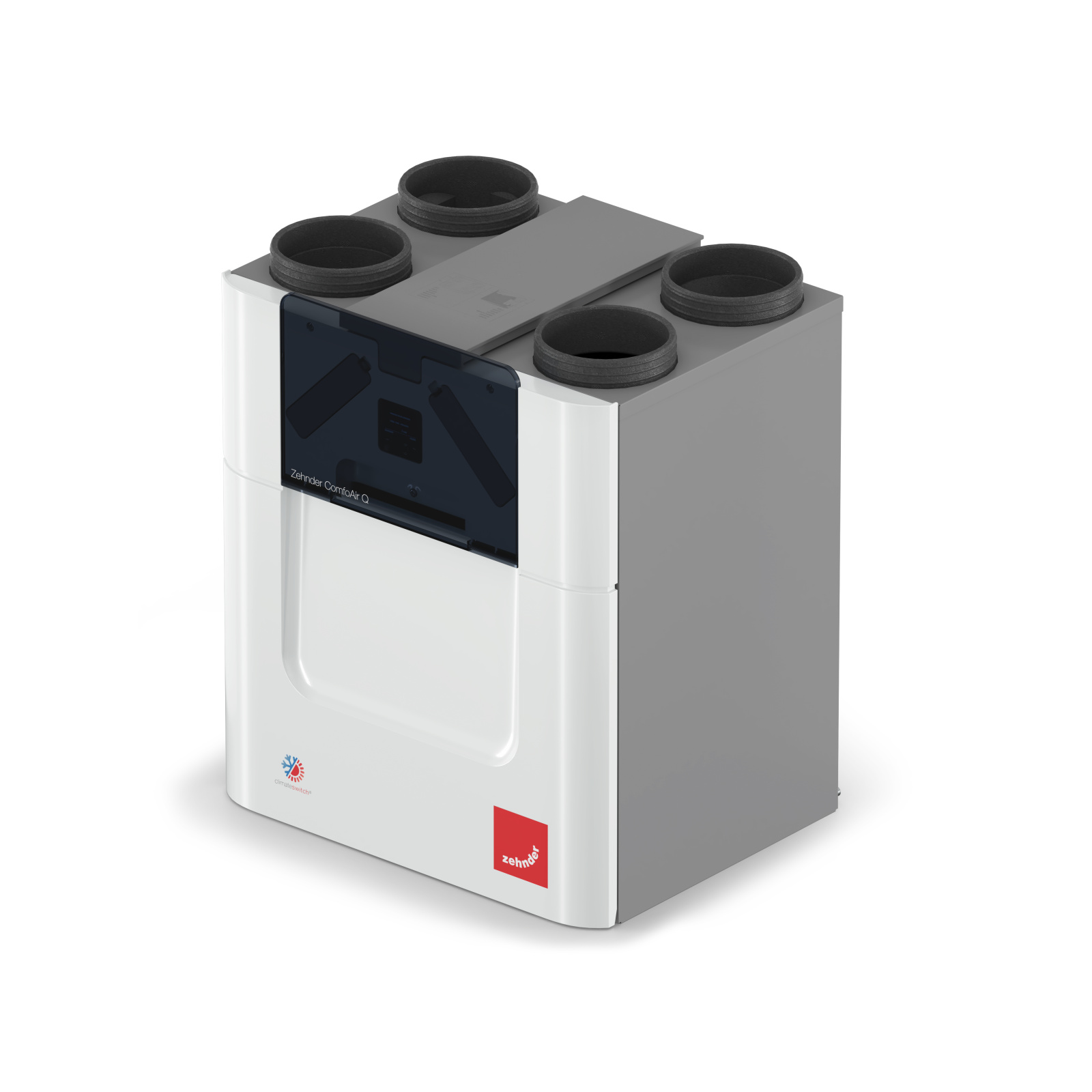 Cut-Out Zehnder ComfoAir Q350 TR Comfortable indoor ventilation Angled view