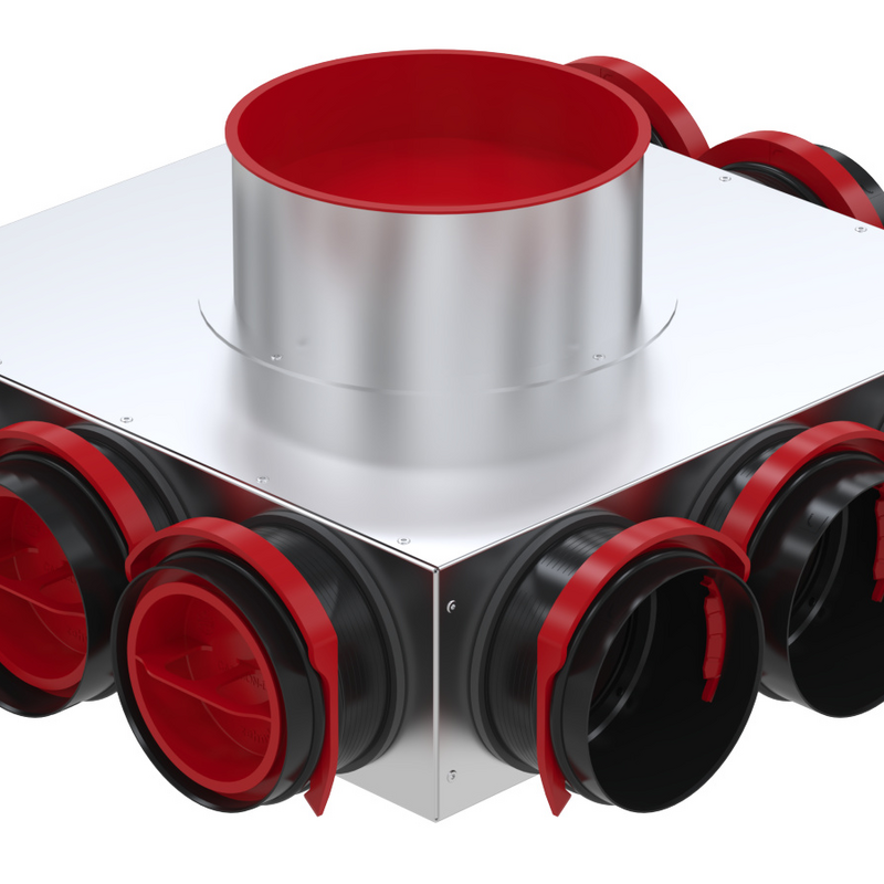 Rendering Zehnder ComfoCube CT Comfortable indoor ventilation Angled view