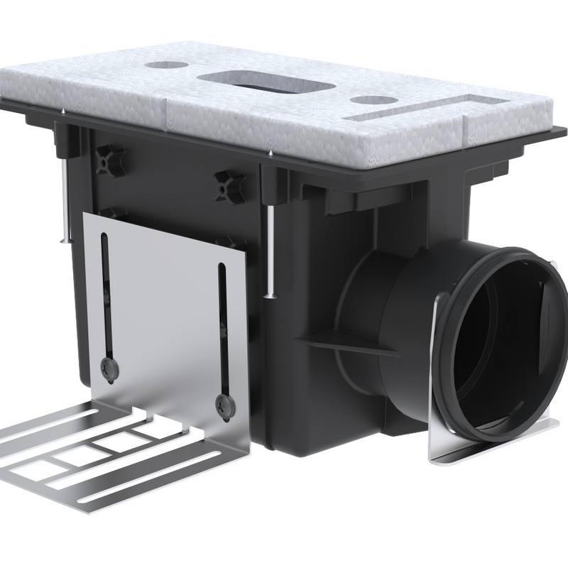 Rendering Zehnder ComfoCase CLD-P Comfortable indoor ventilation Angled view