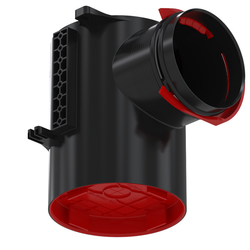 Rendering Zehnder ComfoCase TVA-P Comfortable indoor ventilation Angled view