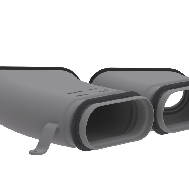 Rendering Zehnder ComfoFit bend CK Comfortable indoor ventilation Angled view