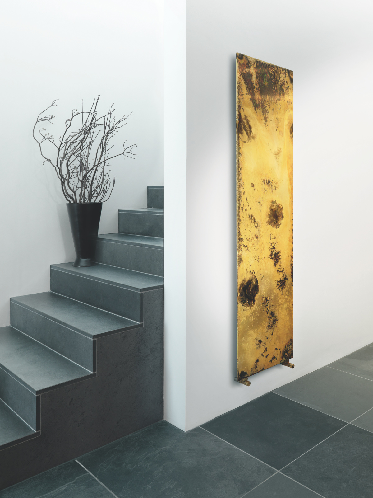 Runtal_RAD_Arteplano-Premiu-HY_stairs  Arteplano Decorative radiator Side view