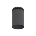 CLRF grille housing, round, side, ComfoTube flat 51