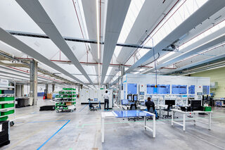 Zehnder_RHC_CP_Referenz_ZFP_Rena_Mönchweiler_10 Zehnder ZFP, RHC, CP, Ceiling Panel, Zehnder, Reference, warehouse, production, hall, Rena, Mönchweiler