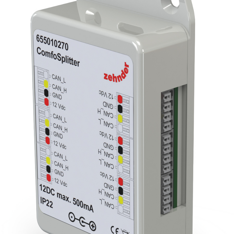 Cut-Out Zehnder ComfoSplitter Comfortable indoor ventilation Front view