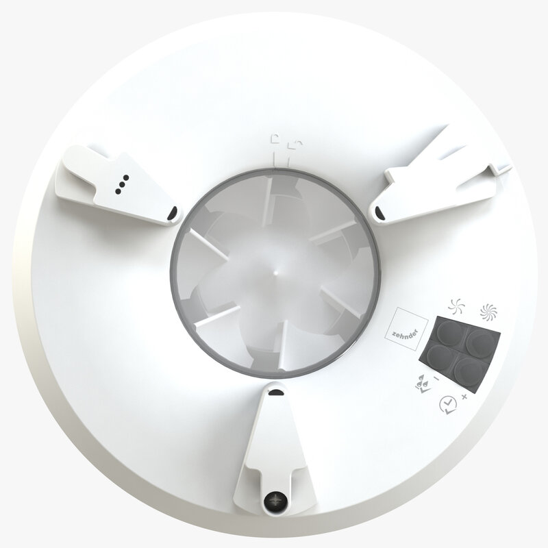 Cut-Out Zehnder Unity CV2.1HT Comfortable indoor ventilation Front view