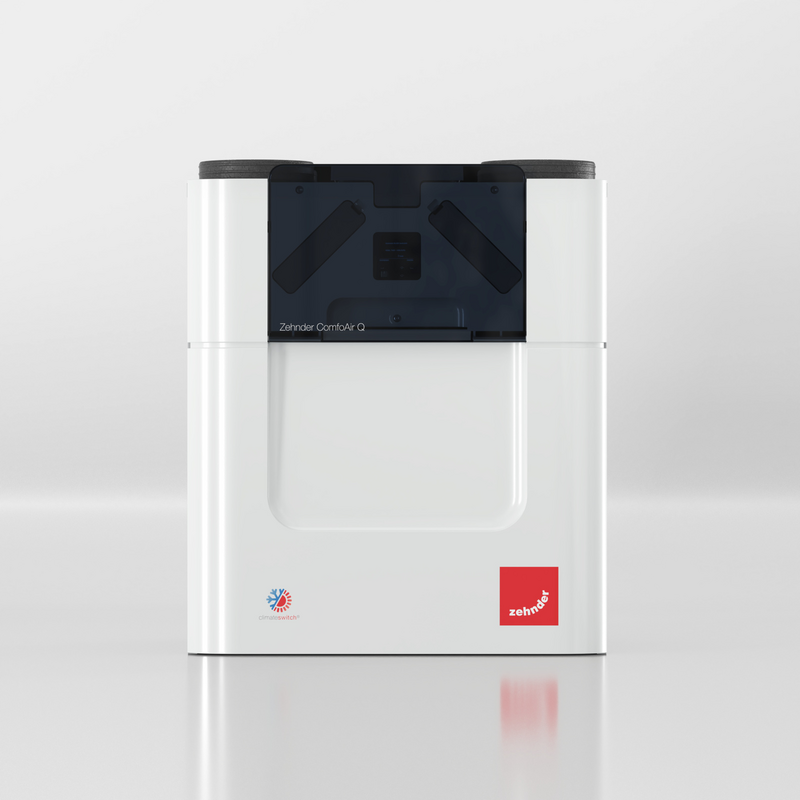 Cut-Out Zehnder ComfoAir Q450 ST Comfortable indoor ventilation Front view