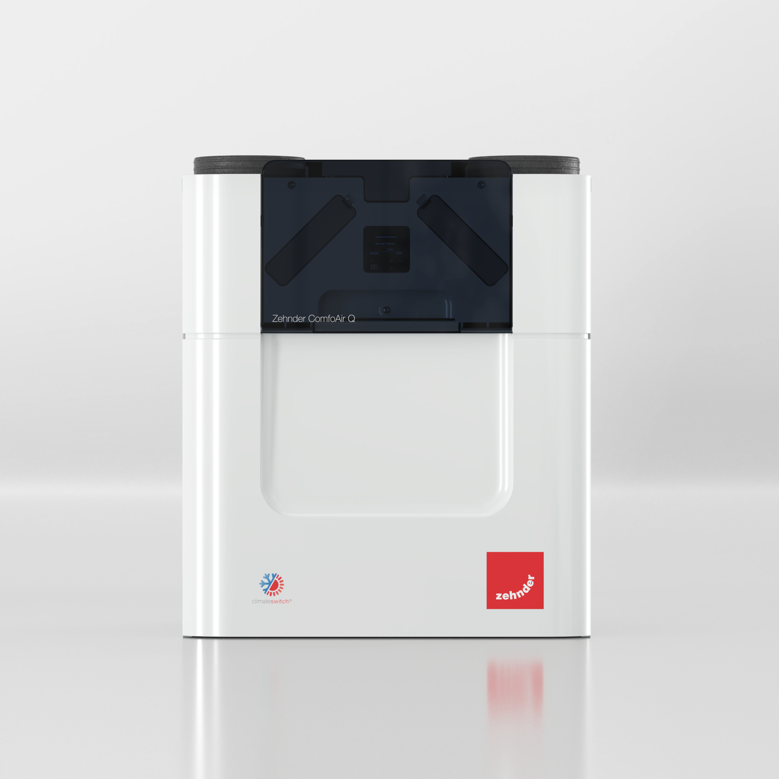 Cut-Out Zehnder ComfoAir Q450 ST Comfortable indoor ventilation Front view