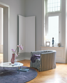 Zehnder_RAD_Nova-HY_thermostat_livingroom Rendering Zehnder Nova Decorative radiator Front view