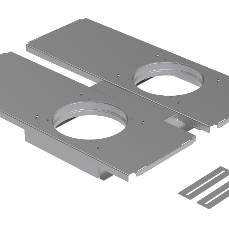 Rendering Zehnder ComfoWell mounting set Comfortable indoor ventilation Angled view