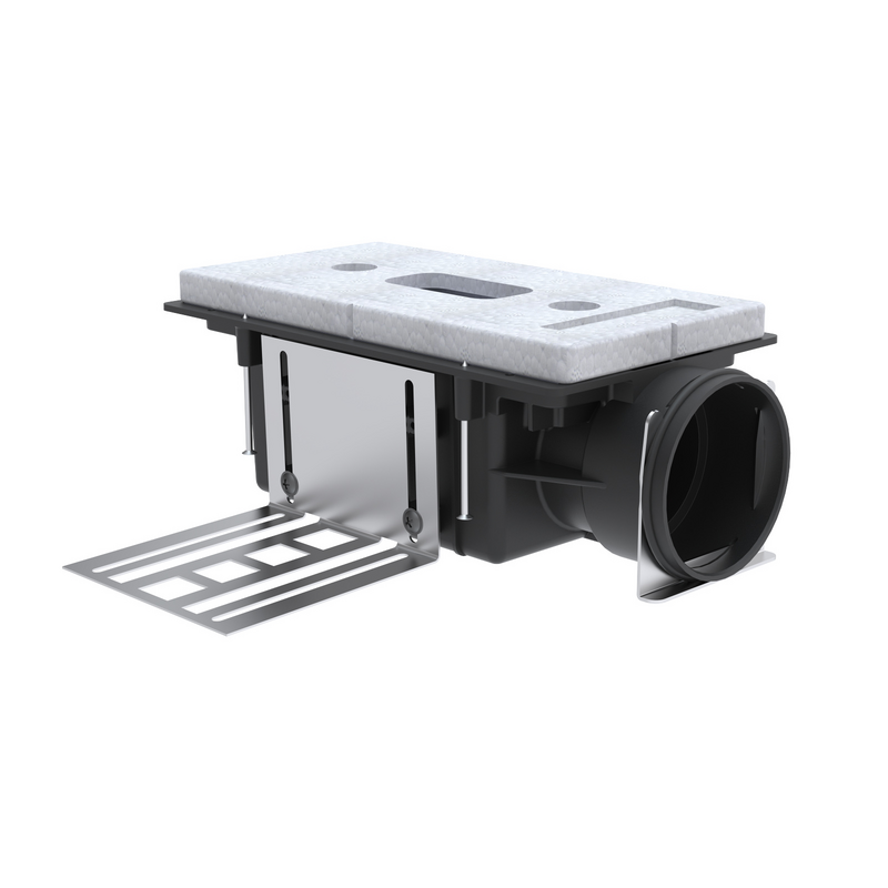 Rendering Zehnder ComfoCase CLD-P Comfortable indoor ventilation Angled view