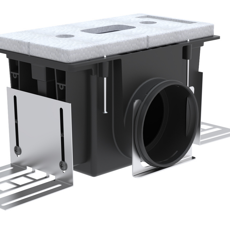 Rendering Zehnder ComfoCase CLD-P Comfortable indoor ventilation Angled view