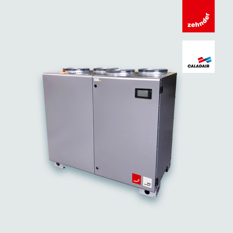 Cut-Out Zehnder Silvertop Comfortable indoor ventilation Angled view