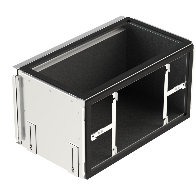Rendering Zehnder ComfoWell Manifold Comfortable indoor ventilation Angled view