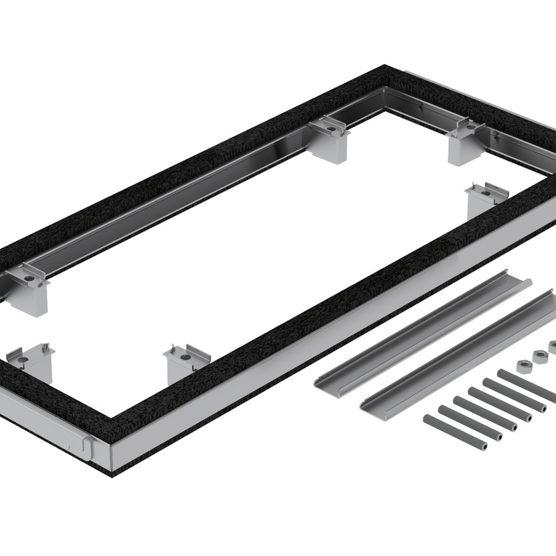 Rendering Zehnder ComfoWell spacer frame Comfortable indoor ventilation Angled view