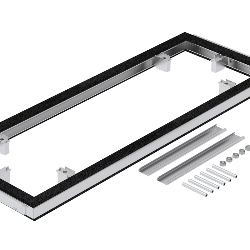 Rendering Zehnder ComfoWell spacer frame Comfortable indoor ventilation Angled view