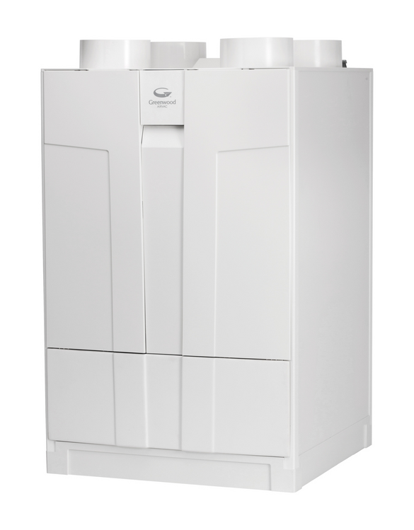 Cut-Out Zehnder ComfoAir 185WM Comfortable indoor ventilation Front view