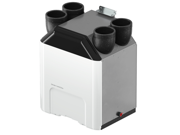 Cut-Out Zehnder ComfoClime 24 Comfortable indoor ventilation Angled view