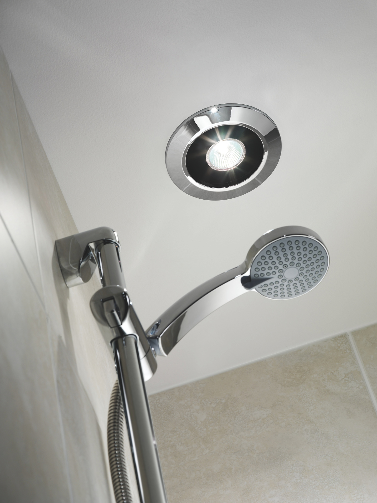 Focus Zehnder Timer Silent ceiling fan shower kit with light Comfortable indoor ventilation 3D view