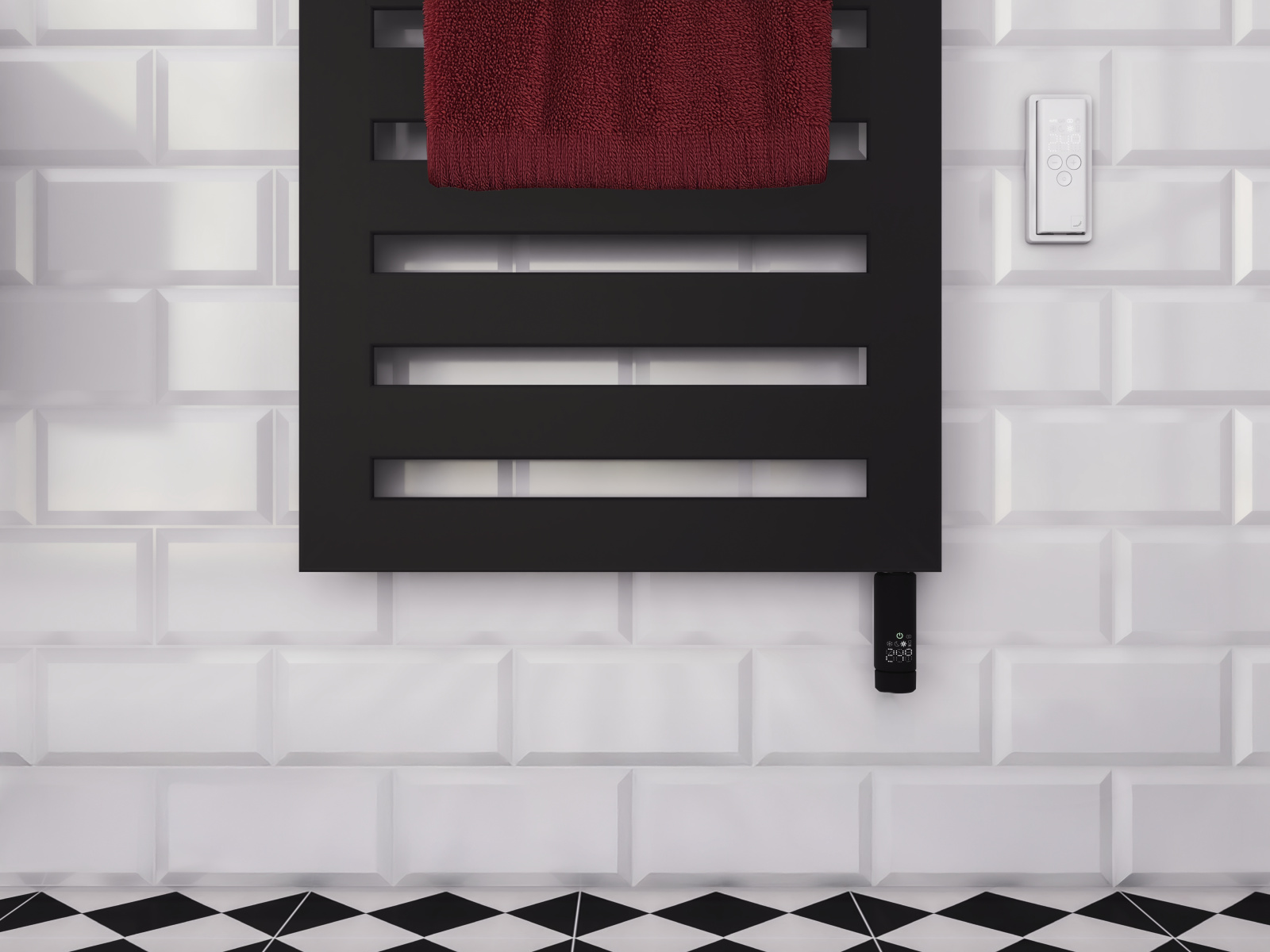 Rendering Zehnder Metropolitan Bar Decorative radiator 