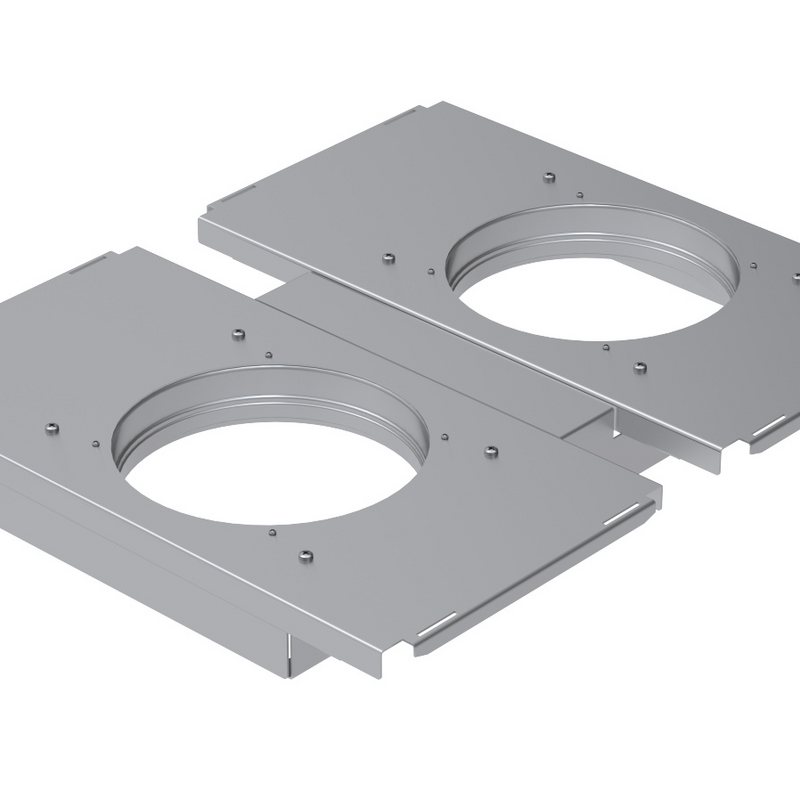 Rendering Zehnder ComfoWell mounting set Comfortable indoor ventilation Angled view