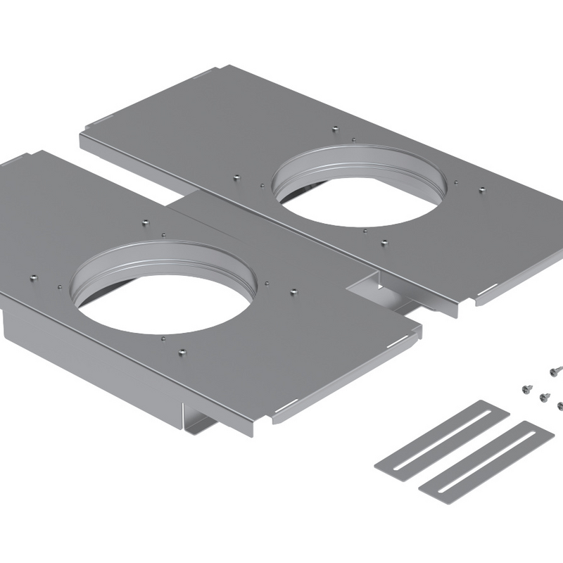 Rendering Zehnder ComfoWell mounting set Comfortable indoor ventilation Angled view