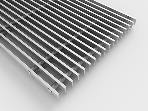 Rendering Zehnder Terraline Fresh Decorative radiator Front view