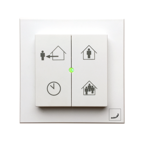 Cut-Out Zehnder EVO Switch Comfortable indoor ventilation Front view