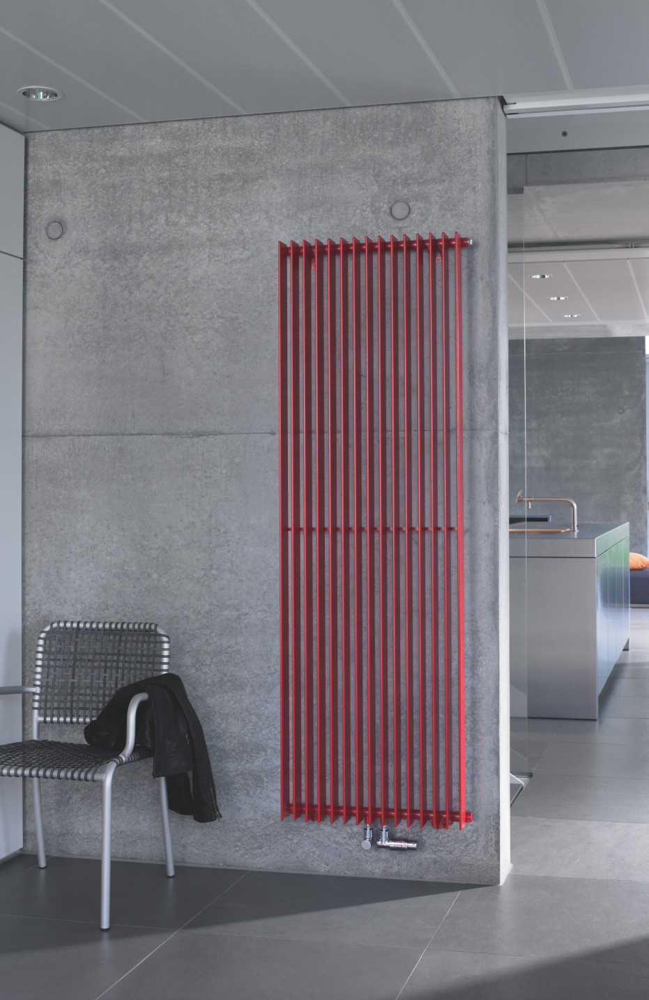 Rendering Zehnder Excelsior Decorative radiator Side view