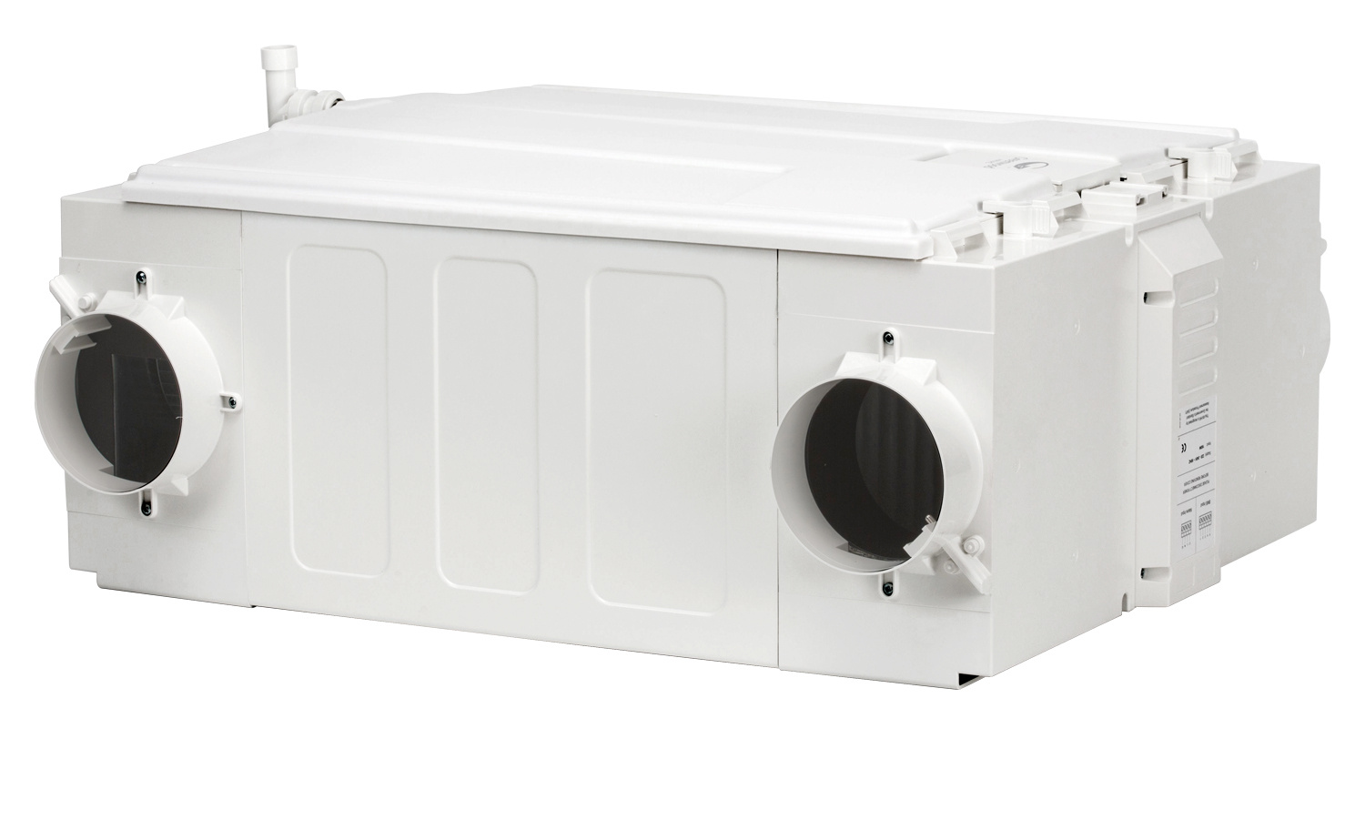 Cut-Out Zehnder ComfoAir 155CM Comfortable indoor ventilation Front view