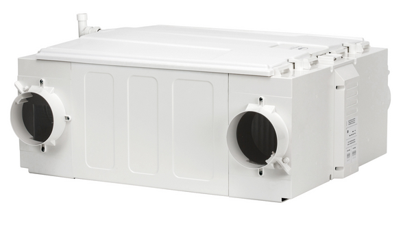 Cut-Out Zehnder ComfoAir 155CM Comfortable indoor ventilation Front view