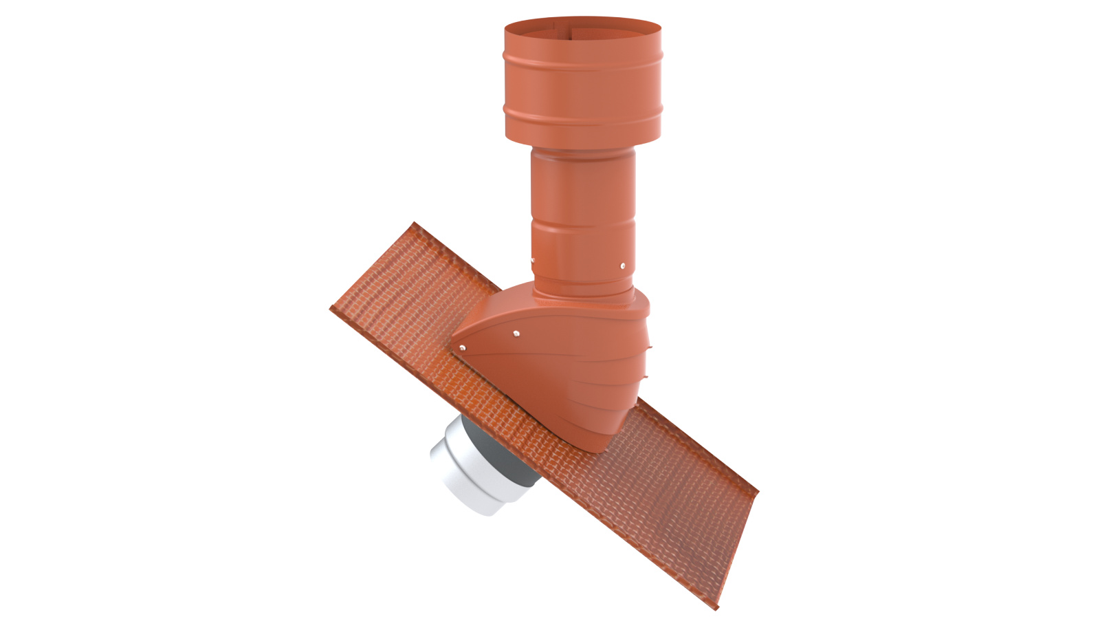 Cut-Out Zehnder ComfoEdge roof terminal Comfortable indoor ventilation Angled view