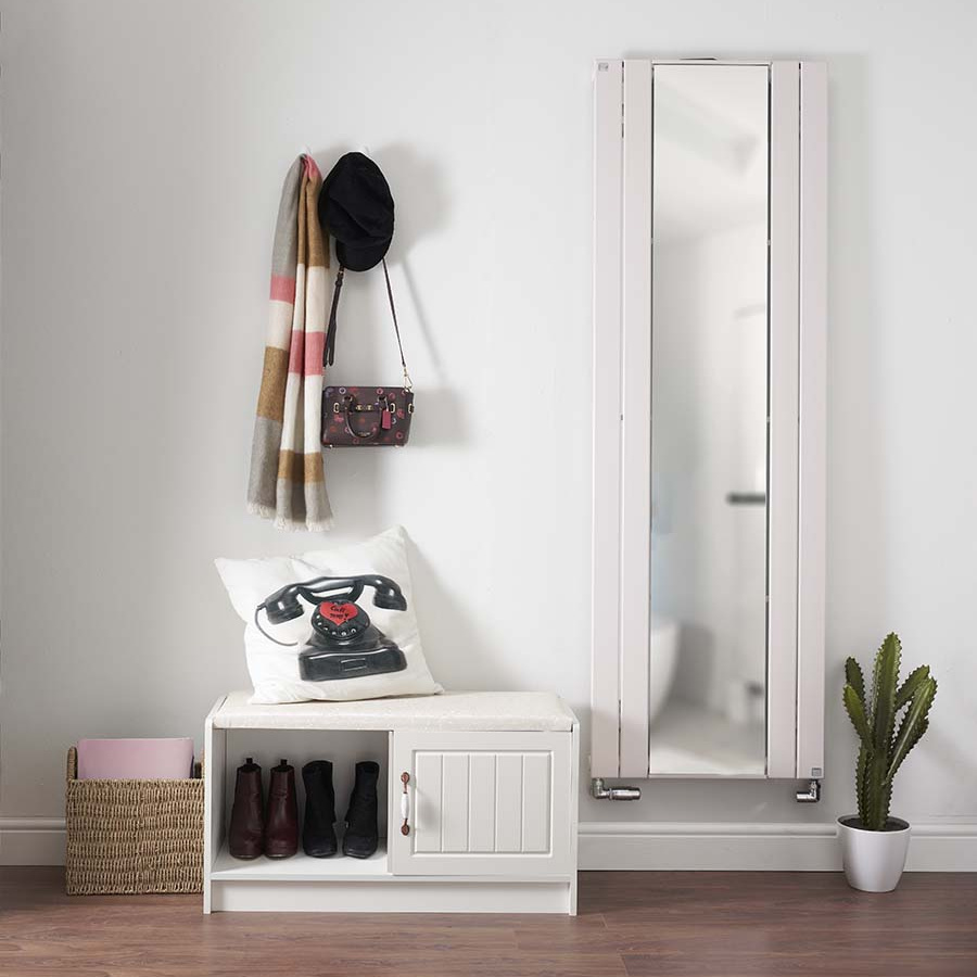 Rendering Roda Mirror Decorative radiator Front view