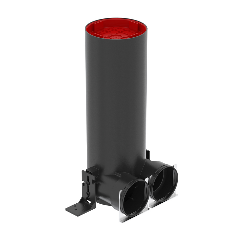 Rendering Zehnder ComfoCase TVA-P Comfortable indoor ventilation Angled view