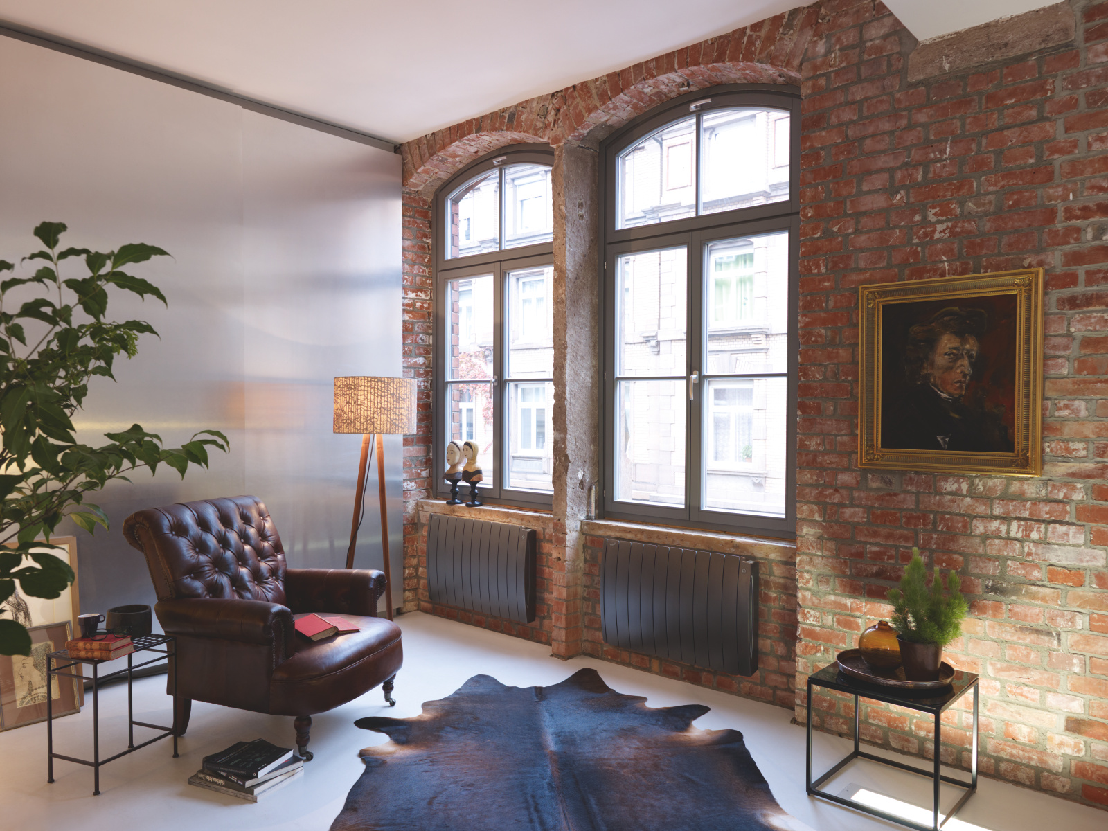 Rendering Farë Tech Decorative radiator Front view