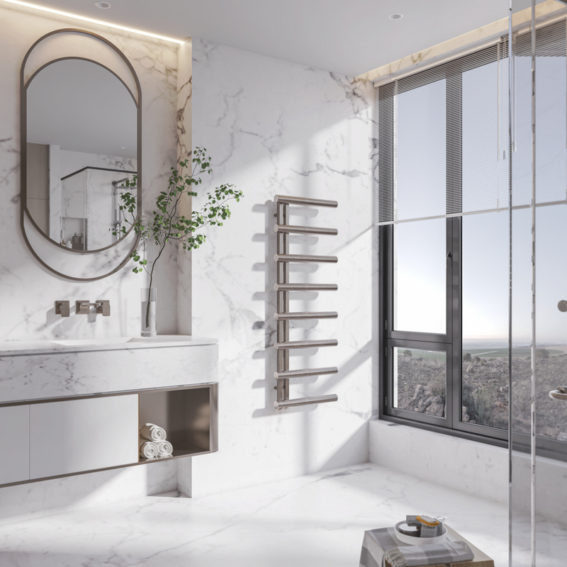 Rendering Zehnder Chime Decorative radiator Front view