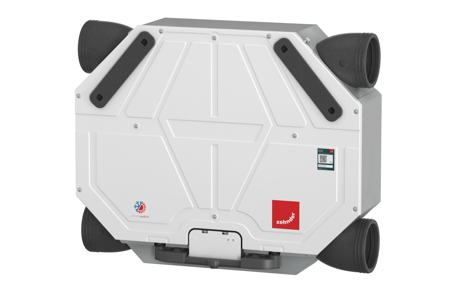 Cut-Out Zehnder ComfoAir Flex 250 Comfortable indoor ventilation Angled view