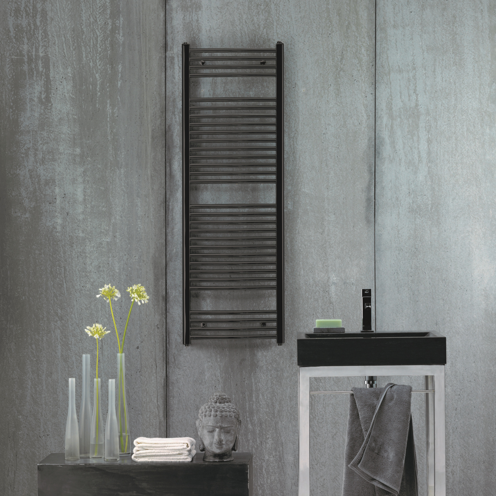 Rendering Zehnder Aura Decorative radiator Front view