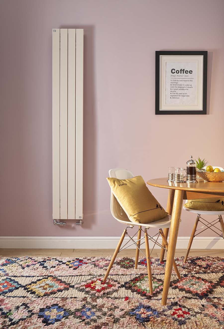 Rendering Zehnder Roda Decorative radiator Front view