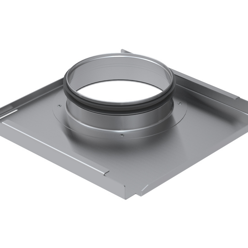 Rendering Zehnder ComfoWell mounting set Comfortable indoor ventilation Angled view